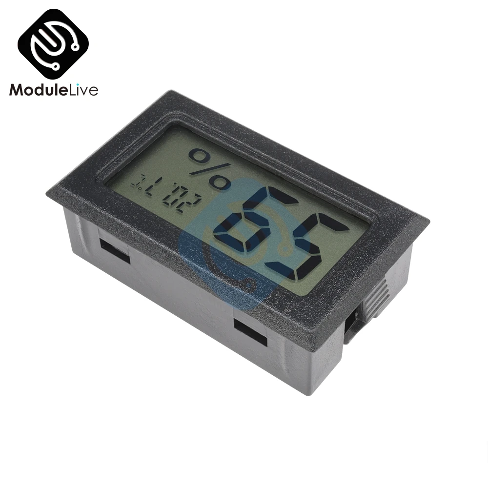 Мини ЖК дисплей цифровым термометром и гигрометром декоративные часы для