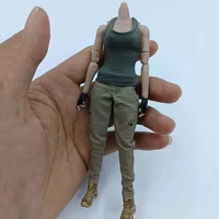 in stock 112 scale female soldier clothes model accessories modern overalls pants knit vest suit for 6 inches action figure