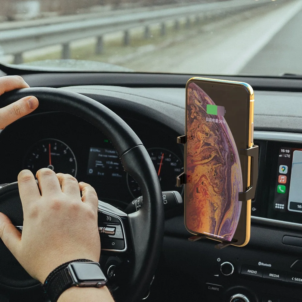 

Car 10W Wireless Charger Infrared Sensor Apple 12 Live Broadcast Stand