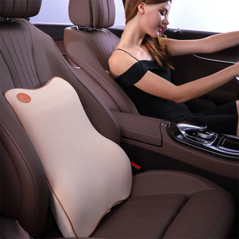 

For BMW X3 E83 F25 G01 Car Seat Supports Pillow 3D Memory Cotton Lumbar Support Breathable 1Pcs 2018 2019 2020 2021