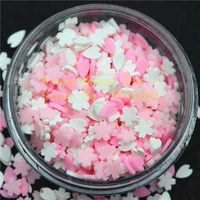 100g500g 5mm polymer clay slice cherry blossom sprinkles lovely confetti for crafts making diy