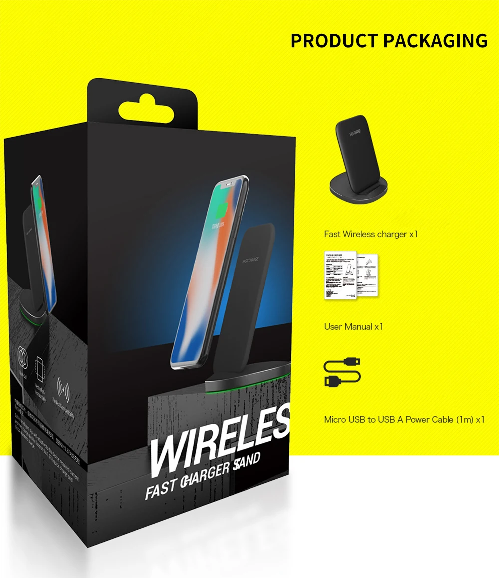 

10W Wireless Charger for IPhone 12 11 8 Plus Fast Charging Station for Huawei P30 Pro Samsung S10 9 Xiaomi USB Phone Charger Pad