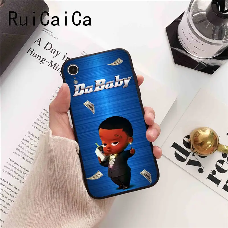 Ruicaica daaby Rapper Мягкий Силиконовый ТПУ чехол для телефона iPhone 8 7 6 6S 6Plus X XS MAX 5 5S SE XR 10