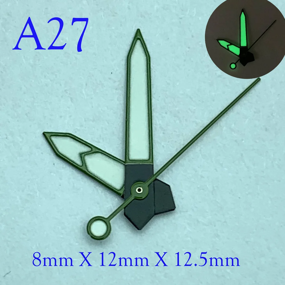 

NH35 NH36 Watch Hands Fit Pointer Green Super Luminous Suitable For Watch Parts Replacement Accessories A27