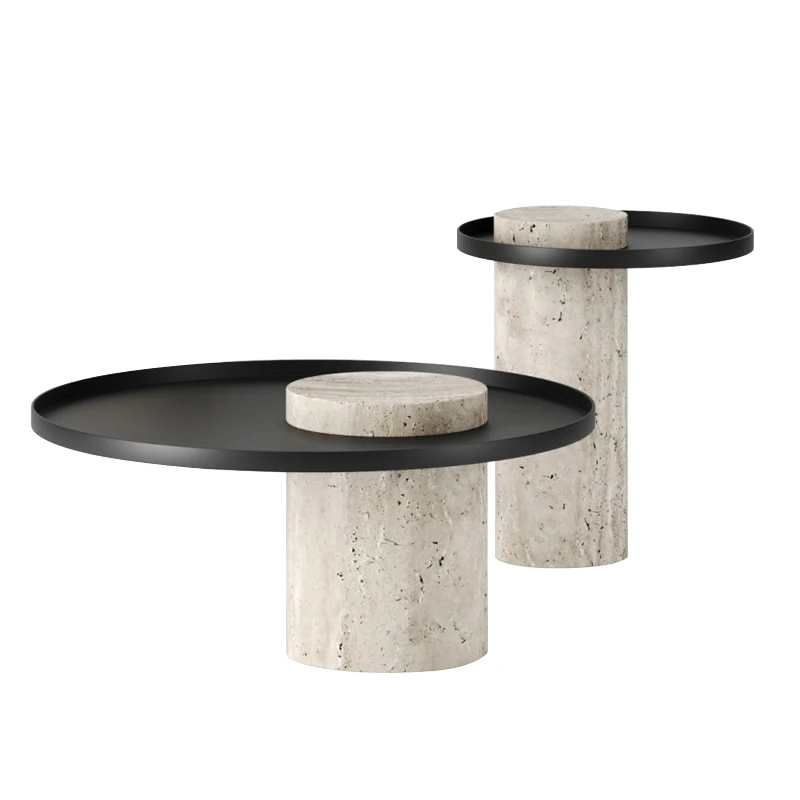 

Скандинавский дизайнерский дом TT на заказ, тихий стиль, желтая пещера, каменный журнальный столик, простой современный креативный угловой б...