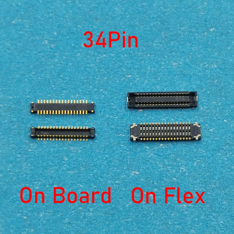 

5pcs Screen Plug On Flex For Samsung Galaxy A10 A105 A105F A10E A102 A102U LCD Display FPC Connector On Motherboard 34pin