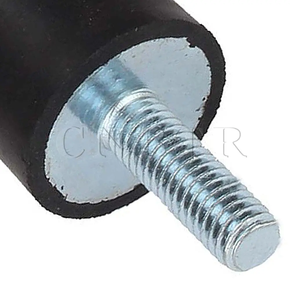 CNBTR 20 x Черный D20mm H20mm M6 резиновый двойной винт антивибрационное крепление|m6|silentblock
