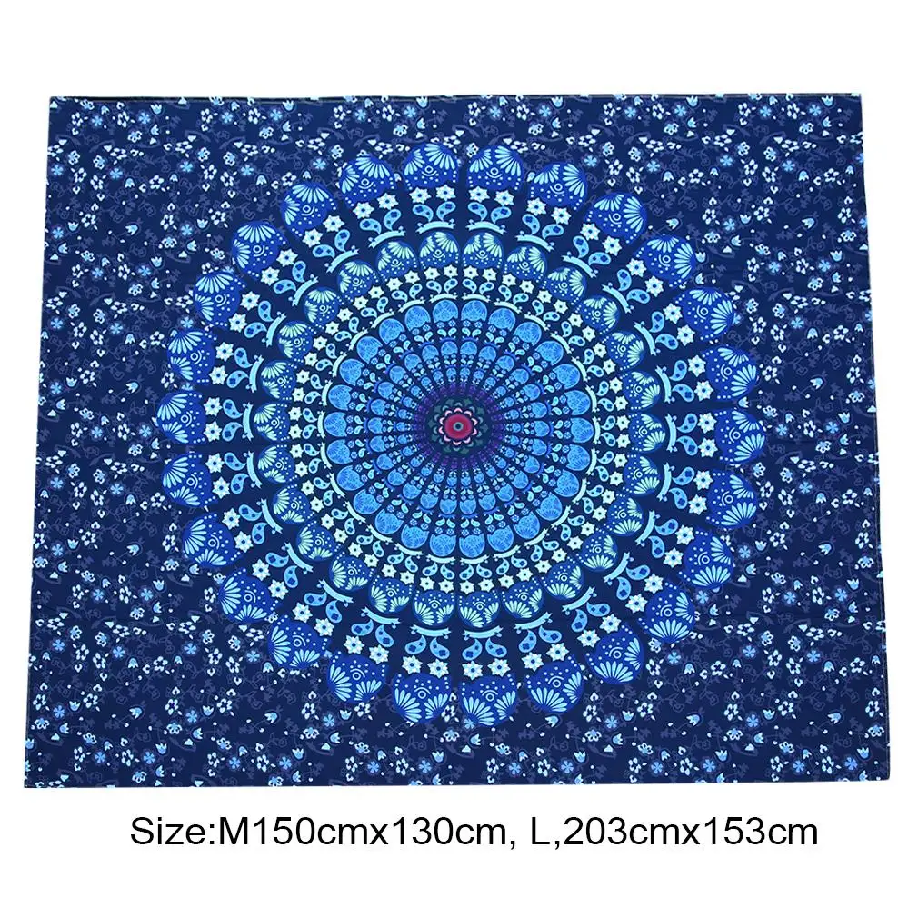 

Rectangle Elephant Tapestry Colored Printed Decorative Mandala Tapestry Indian 130cmx150cm 153cmx203cm Boho Wall Carpet