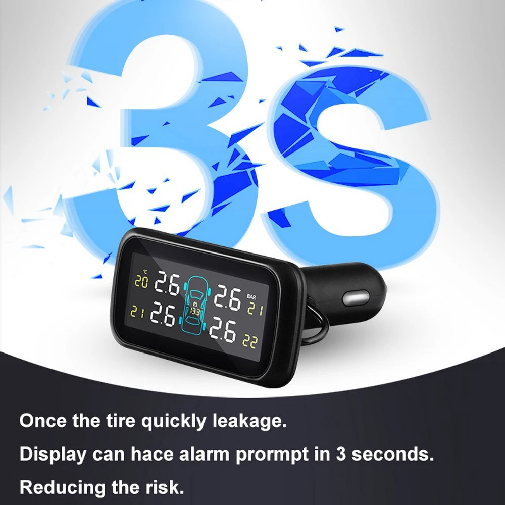 Система контроля давления в шинах TPMS U903 беспроводной прибор с ЖК дисплеем 4