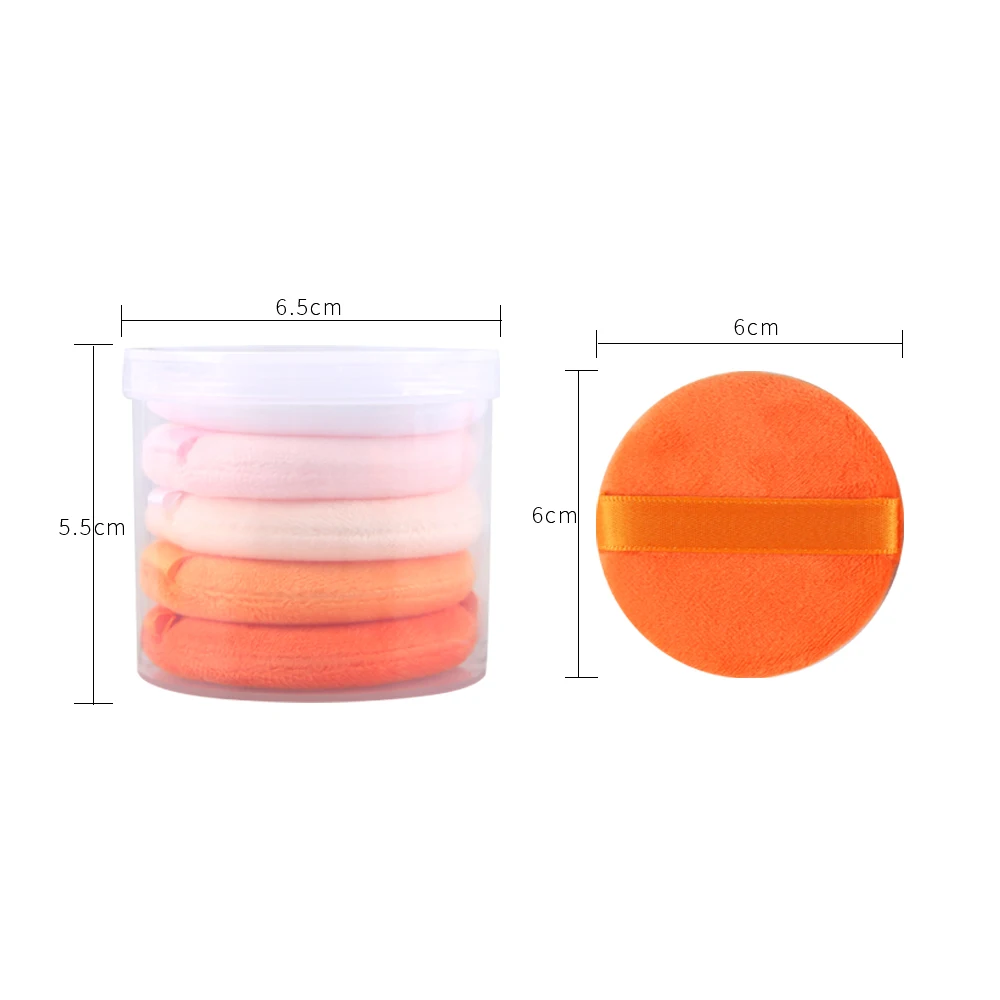 Новинка 5 шт. для женщин красота лица пудра пуховка высокое качество велюр