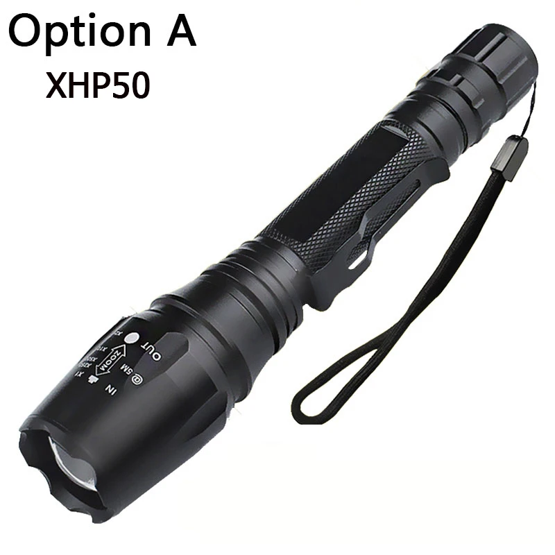 Option A Litwod Z20 XHP50 и XHP 70 масштабируемый светодиодный тактический фонарик для 18650 аккумуляторов алюминиевый самообороны linterna огни - Испускаемый цвет: Option A