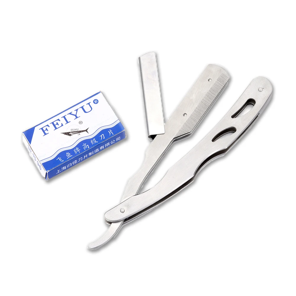 Профессиональная ручная прямая бритва Парикмахерская складной нож для бритья из