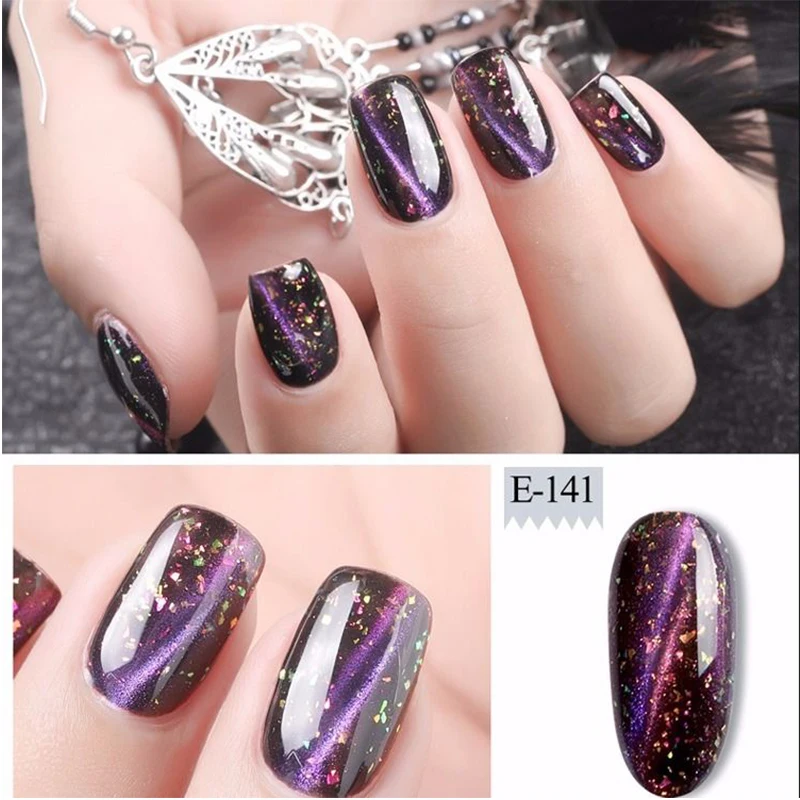 Лак для ногтей с эффектом кошачий глаз Длительное Действие без раздражающего