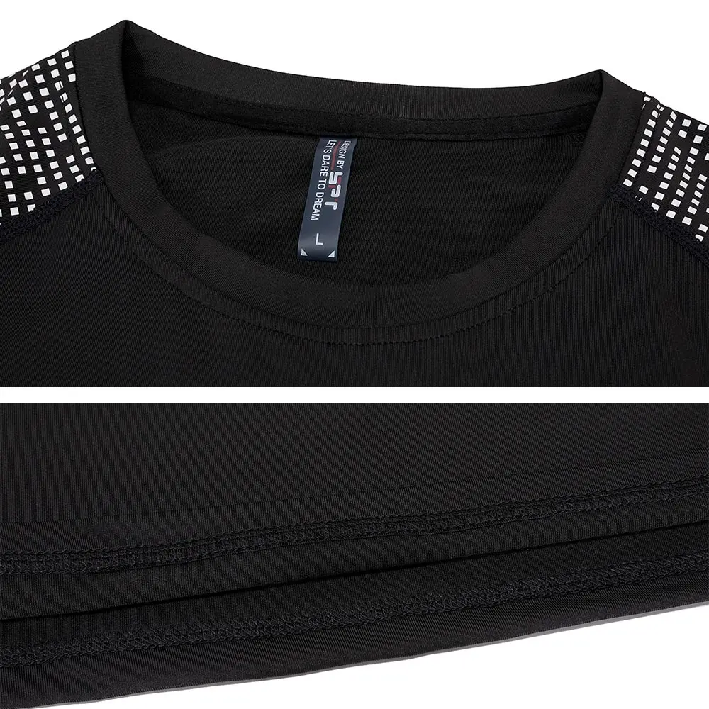 Summer Men's Compression Running T Shirt Fitness Tight Short Sleeve Training Jogging Shirts Gym Muscle Shirts Men Sports T Shirt