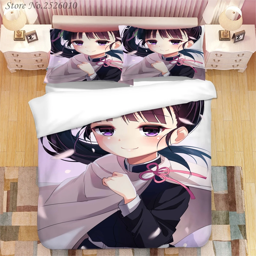 

Kanae Shinobu Kochou Kanao Tsuyuri 3D Printed Bedding Set King Duvet Cover Pillow Case Comforter Cover Bedclothes Bed Linens 04