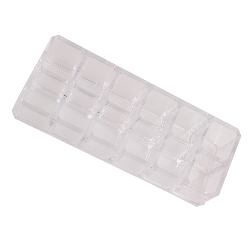 12 Маникюр для ногтей сетка полировки макияж стенд акриловый прозрачный