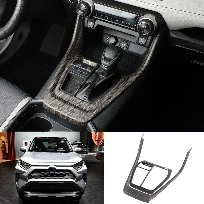 ABS Wood Grain Central Console Gear Shift Box Panel Cover Trim for Toyota RAV4 2019-2020 | Автомобили и мотоциклы