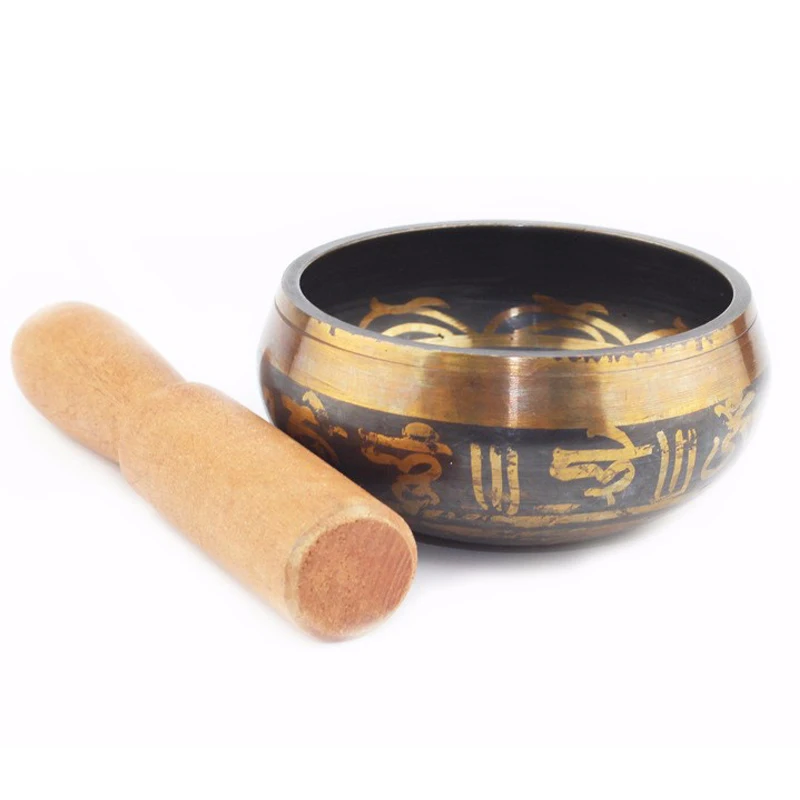 Непал чаша Поющая ручной гайкорезный металлическое ремесло Будды кольцо дверной