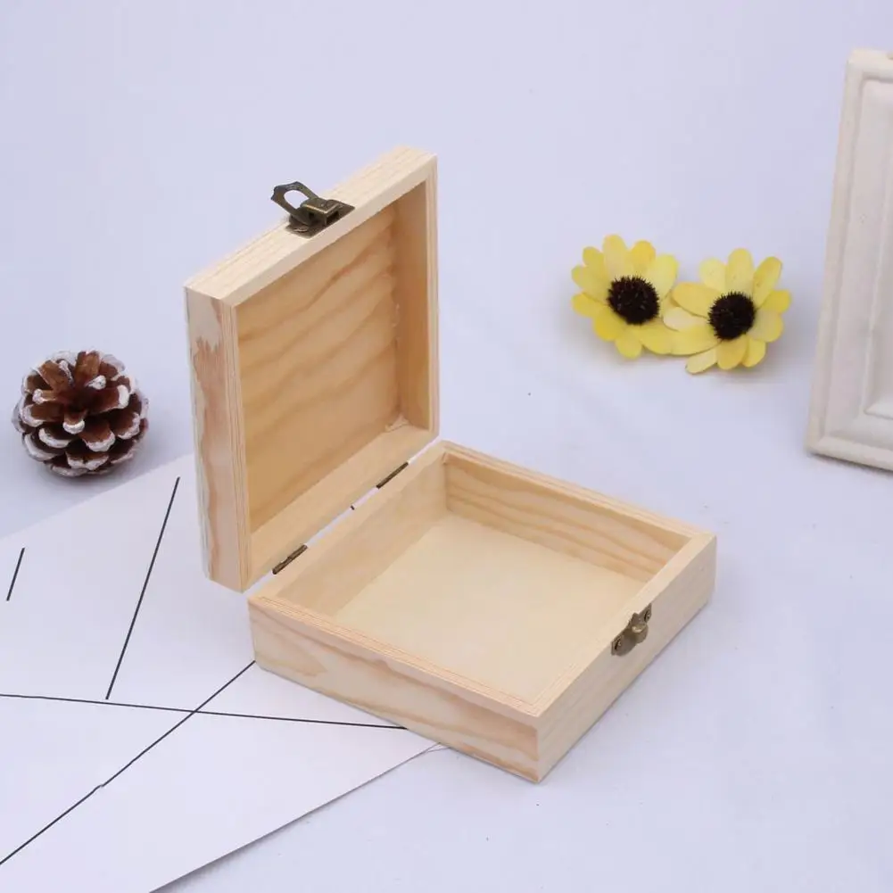 

Multifunctional Fashion Ring Earrings Trinket Case Solid Color Jewelry Holder Vintage for Gift