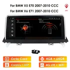 Автомобильный GPS-радиоплеер, Android 10, 4 ГБ, 64 ГБ, для BMW X5 X6 E70 E71 2007-2010 CCC с Wi-Fi 4G OBD2 BT DVR, автомобильный радиоприемник multimidia