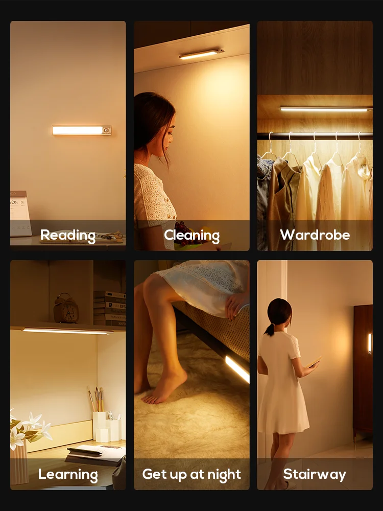 Ночсветильник MOONSHADOW с датчиком движения светильник заряжаемый ночник для