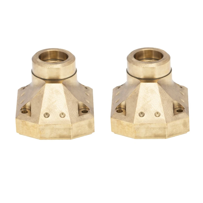 

2Pcs CNC Brass Front Rear Axle Differential Cover for 1/10 RC Crawler Car Axial Capra UTB Upgrades Parts Accessories