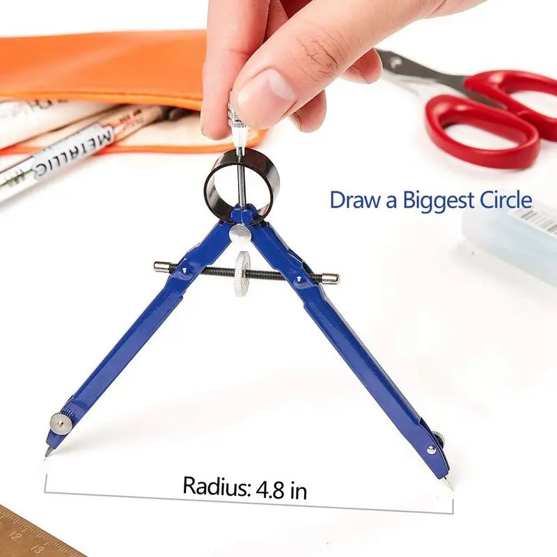 2 шт. компасы для рисования с замком математический лук металлический Компас