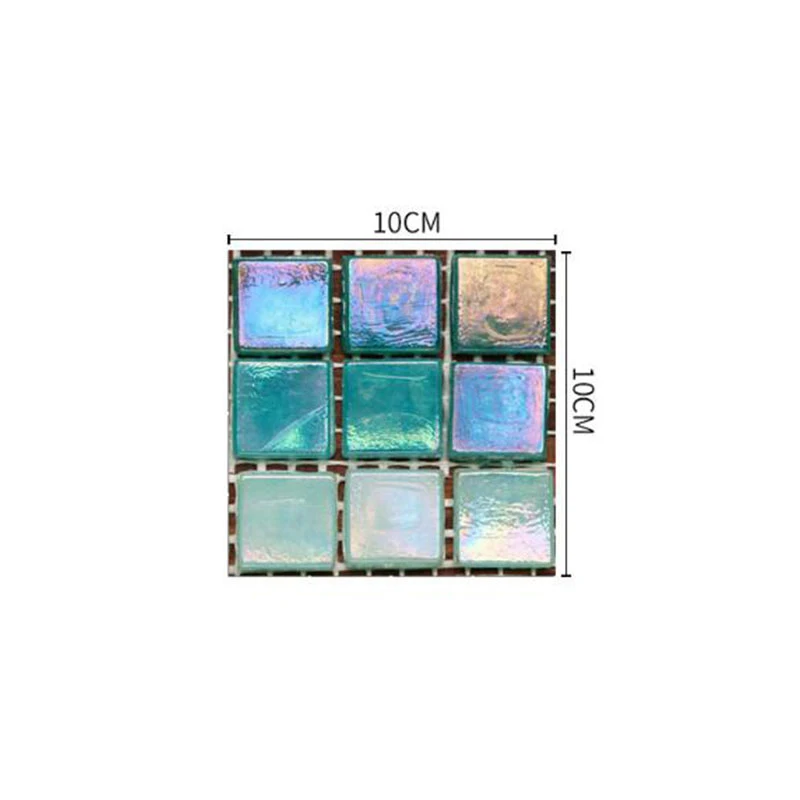 

Household DIY Crystal Tile Sticker Self-adhesive Wall Sticker Three-dimensional Waterproof Stitching 10pcs Classic Glass Tile