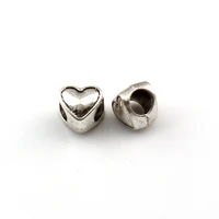20pcs zinc alloy heart large hole beads for jewelry making bracelet necklace diy accessories d 63