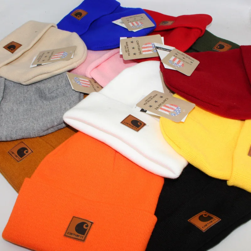 Multicolor Carhartt Knitting Cap Work Clothes Ancient Means Woollen Yarn Men And Women Tide Card Cold Volume Edge | Спорт и