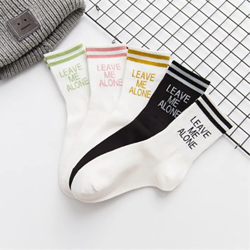 Осенне-зимние Новые товары женские носки в японском студенческом стиле с золотой