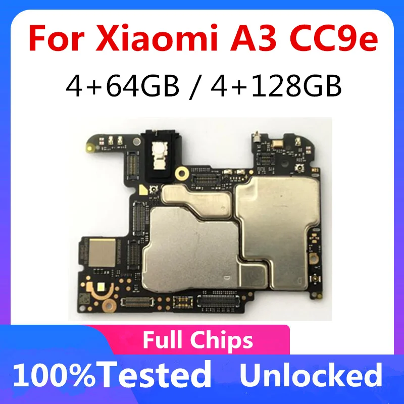 Оригинальная материнская плата для Xiaomi Mi CC9E A3 Заводская разблокировка ОЗУ 4 Гб