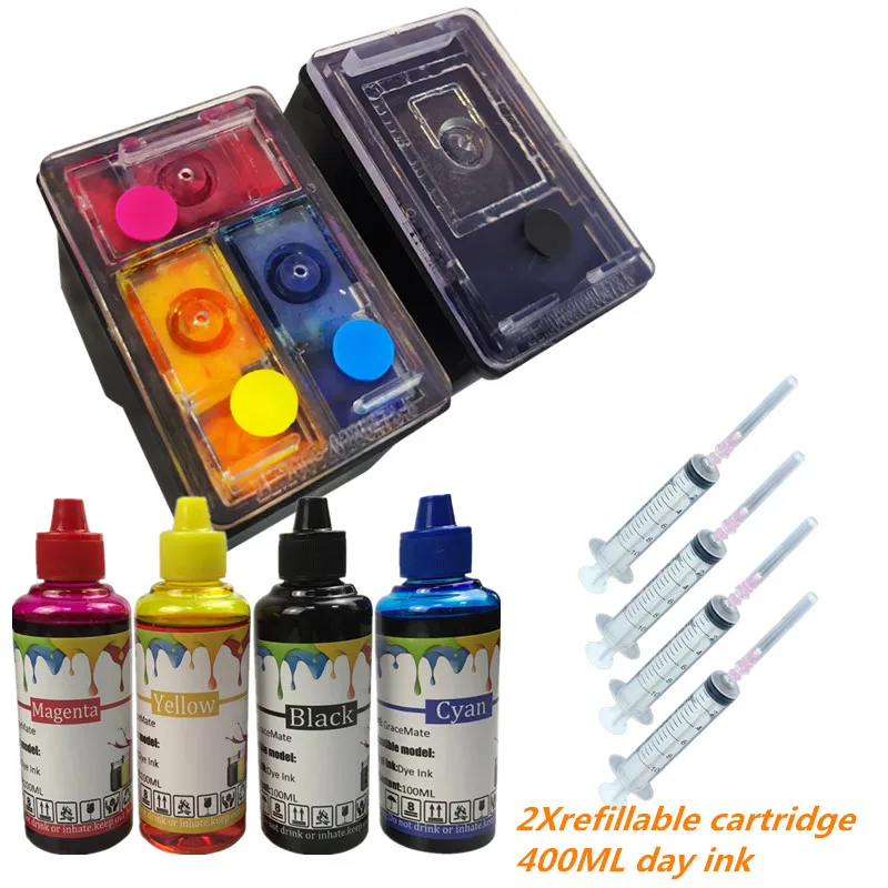 Экономит 50% стоимости печати перезаправляемый картридж с чернилами 803 + 4 цветные