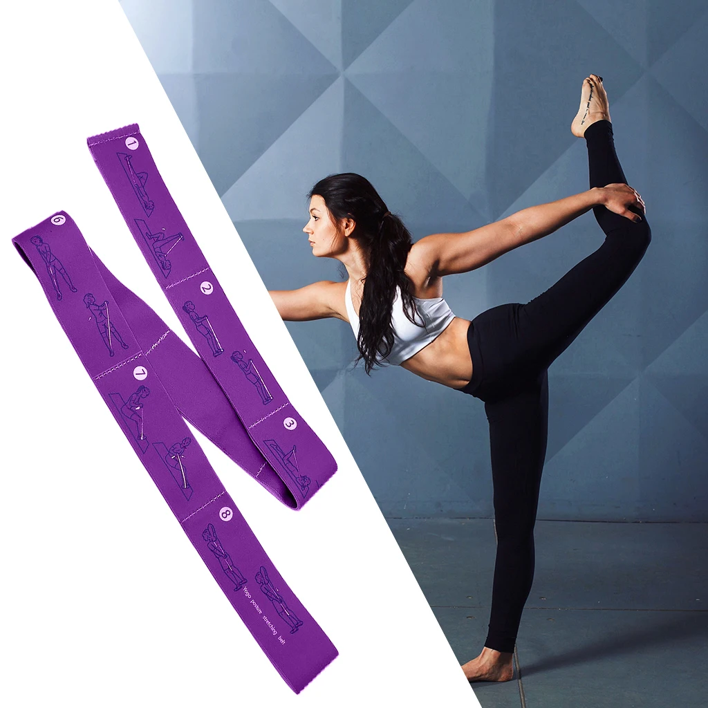 

Высококачественный эластичный ремень для йоги эластичная лента для ног Гибкая тренировочная растягивающаяся лента для упражнений для пил...