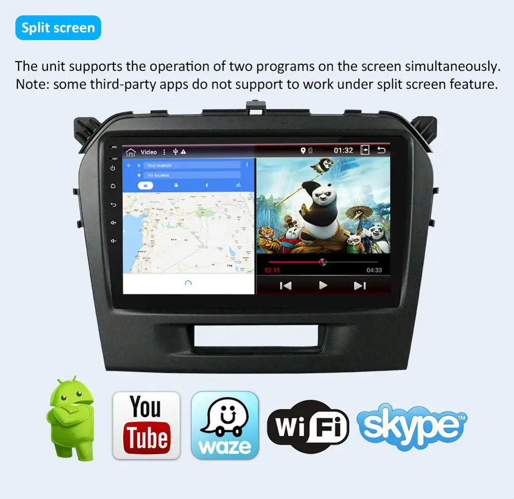 Автомобильный DVD плеер Bosion 2 din Android 10 для Suzuki Vitara 2015 2016 2017 2018 2019 GPS навигация Радио BT