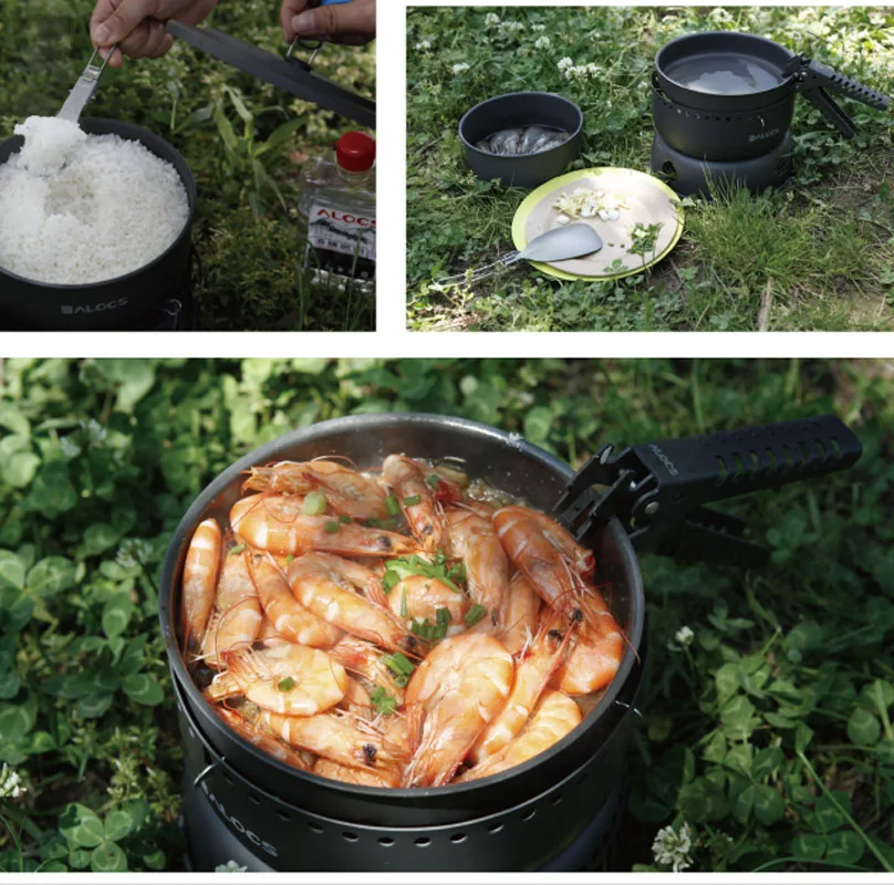 

Outdoor Camping Picnic Cookware Pan Bowl Pot Gripper Clip Hand Clamp Anodized Aluminum