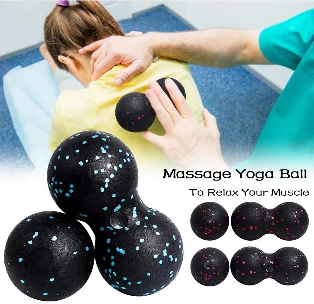 

Lacrosse Myofascia Ball Peanut Massage Ball High Density Lightweight Fitness Body Fascia Exercise Relieve Pain Yoga Ball