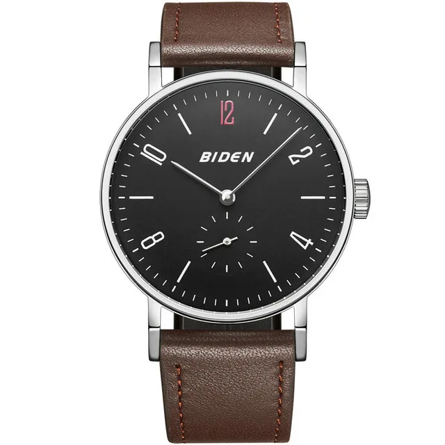 Модные кожаные наручные кварцевые часы военные повседневные мужские и женские