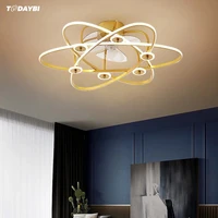 nordic modern ceiling fan light with minimalist painted for dining room bedroom living room lamp fashion led fan chandeliers