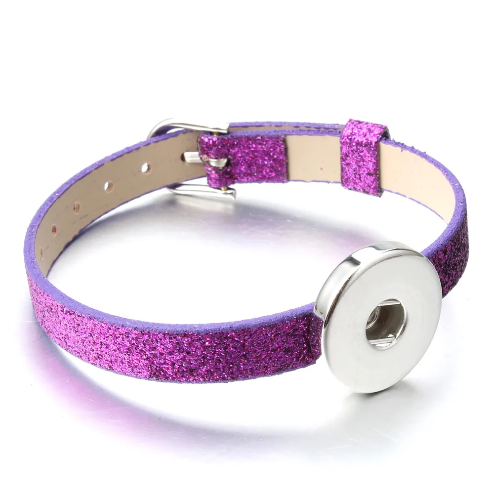 Лидер продаж кожаный браслет с кнопками-застежками 2 шт./лот оснастки из