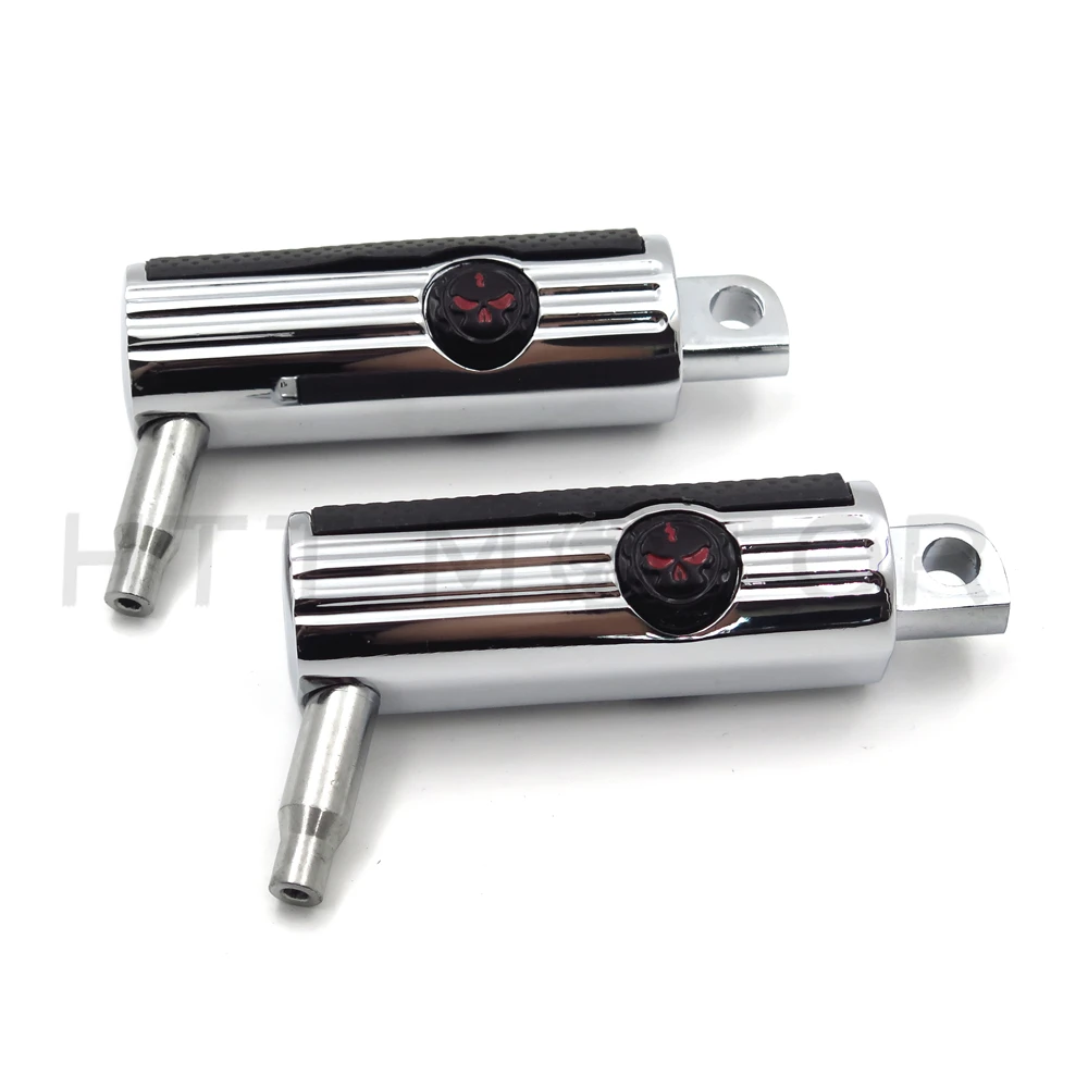 Aftermarket новая пара подножки отдых шестерни череп для Harley Мотоцикл Touring мужской Peg Mount FL