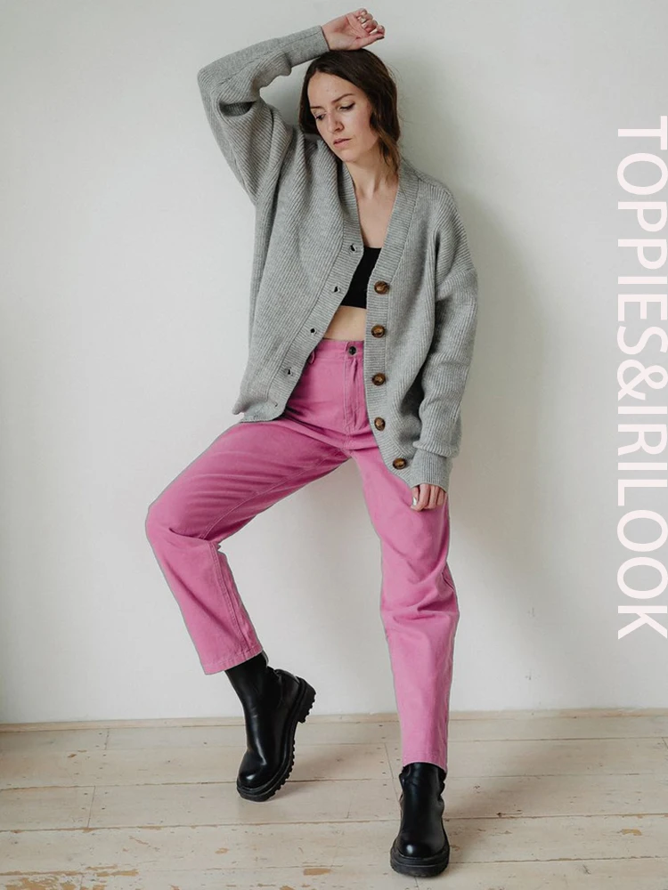 

TOPPIES весные женские брюки , женские штаны с високой талией, хлопковые брюки большого размера 2020