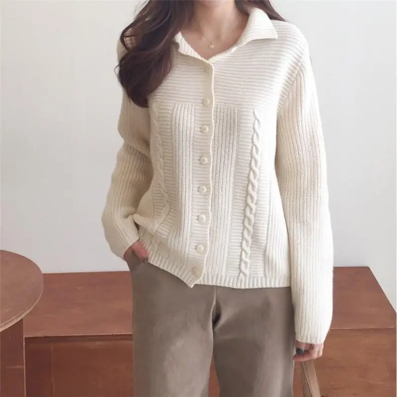 Женские осенние милые шикарные короткие свитера с v образным вырезом теплые