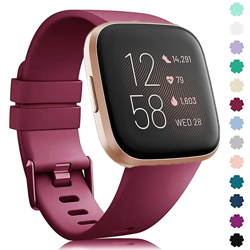 

Сменный ремешок для оригинального Fitbit Versa 2 /Versa lite, силиконовый водонепроницаемый ремешок на запястье для Fitbit Versa 2, аксессуары