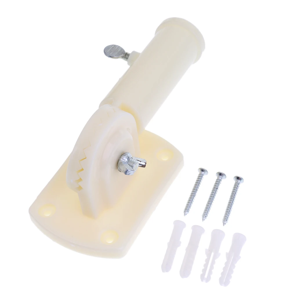 Adjustable Plastic Flag Pole Mounting Bracket Holder with Screws - 1'' Diameter Flagpole Hardware | Дом и сад