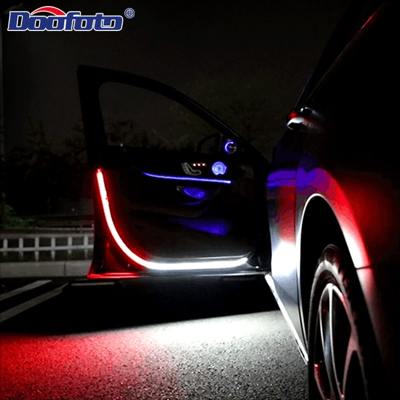 DOOFOTO светодиодный двери автомобиля анти-столкновения Предупреждение Safetylight