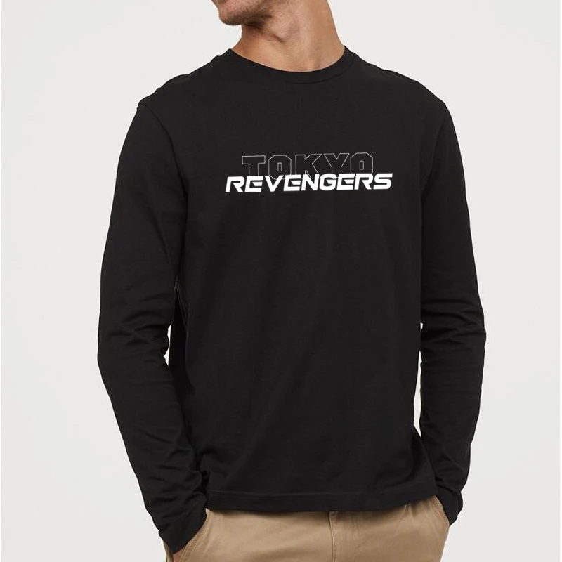 

New Japanese Anime Tokyo Revengers Graphic Long Sleeve T Shirt Men Casual Manga Harajuku Hip Hop Premium Cotton mens clothing