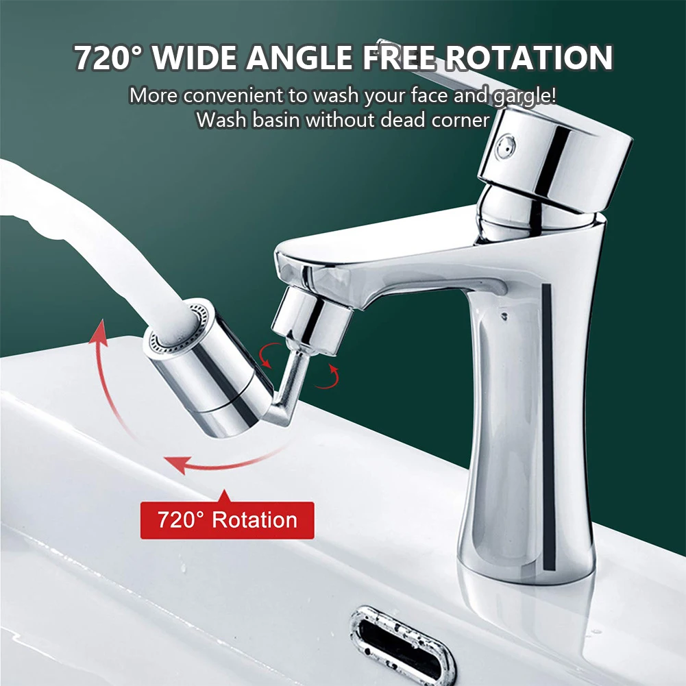 

720 degree faucet head Tap Aerator Rotation Universal Splash-Proof Swivel Water Saving Faucet For Bathroom Kitchen Supplies