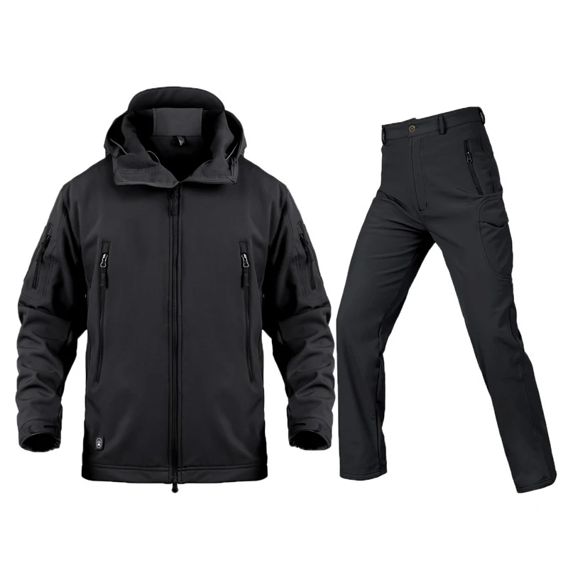 

TAD наружный скрытый мягкий корпус из кожи акулы, военная униформа, тактическая куртка, набор, водонепроницаемый флисовый охотник, ветрозащи...