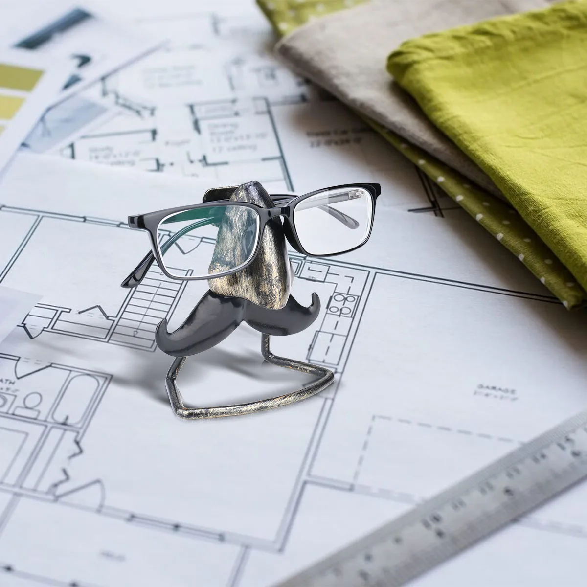 Tooarts большой держатель для очков в форме носа и бороды железная скульптура ручной